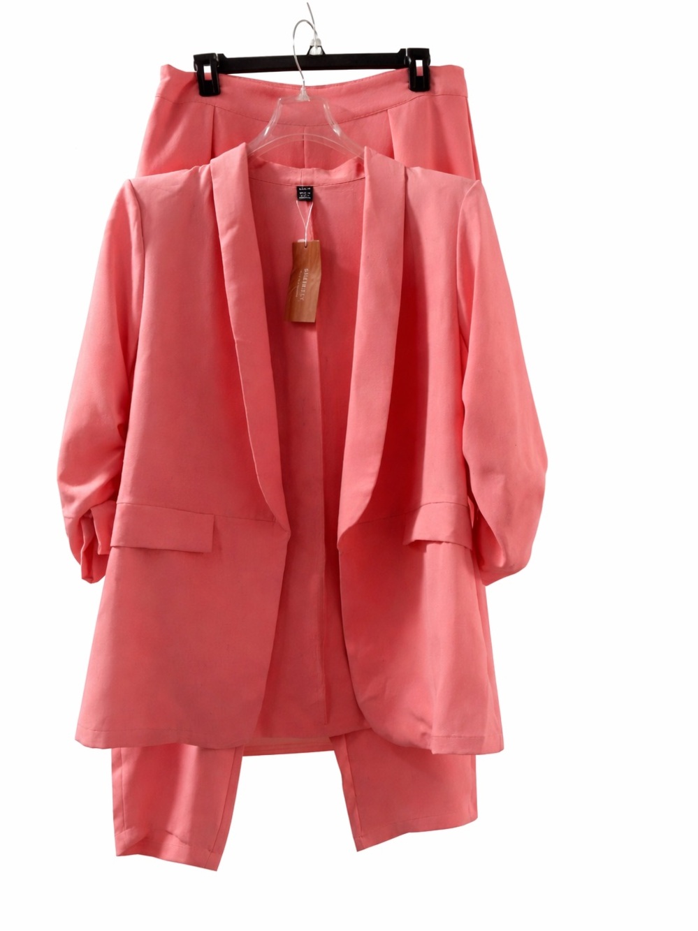 Pink Blazer/ Pants Set - Picture 2 of 6